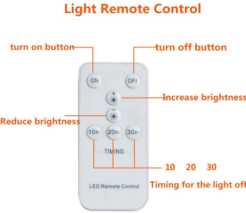 Lumière de nuit avec 8 LEDs, lampe en forme de lune, lampes de LED à télécommande actionnées par batterie pour Fête Partie Maison