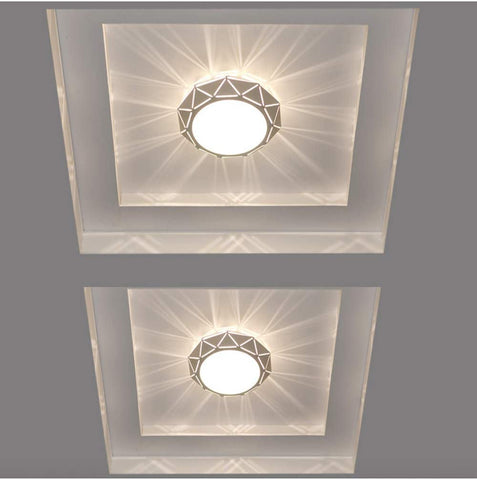 Moderne LED Plafonnier Polygone Plafonnier Surface Mount 8W 220V Lumière blanche Pour Salon Couloir Escalier Cuisine Diamètre 22cm
