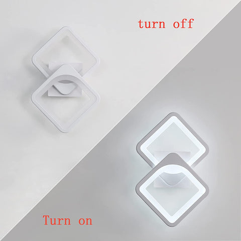Applique Murale LED 24W Design Moderne, Éclairage Blanc Froid 6000K, Lampe Murale Intérieure pour Salon, Chambre, Escaliers, Couloir, Salle de Bain