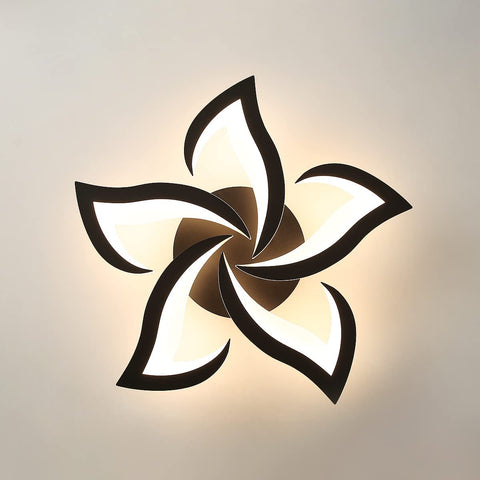 Plafonnier Led Moderne, 60W Créatif Pétales Design Plafonnier,Lampe de Plafond en Acrylique