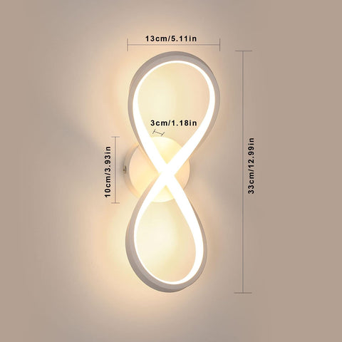 Plafonnier LED Design moderne Blanc Chaud 3000K Lampe de Plafond Pour salon chambre à coucher salle à manger bureau Blanc