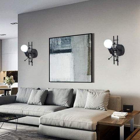 Humanoïde Créatif Applique Murale Interieur Lampe Murale Moderne