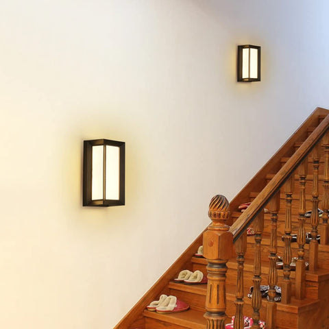 Applique Murale Extérieure LED 18W, Lampe Murale Étanche IP65, Éclairage Moderne Blanc Neutre 4000K pour Cour, Jardin, Terrasse, Couloir, Chemin, Patio, Villa - Luminaire Extérieur