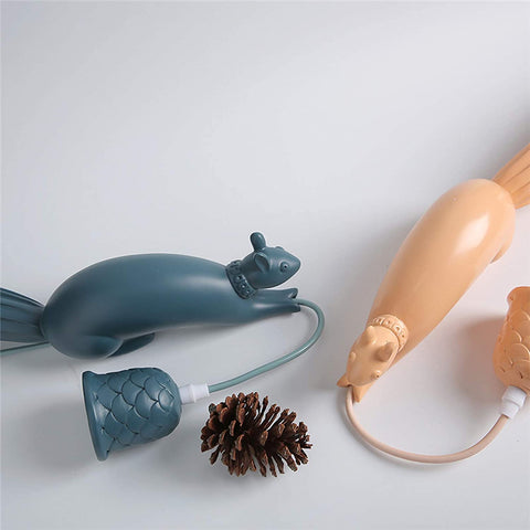 Résine Écureuil Lustre Lampe,Moderne Industrielle Suspendus Lampe Animale pour Enfants's Luminaires De Cuisine De Pièce-Bleu
