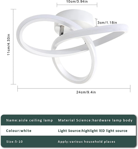 Tableau des tailles de plafonnier