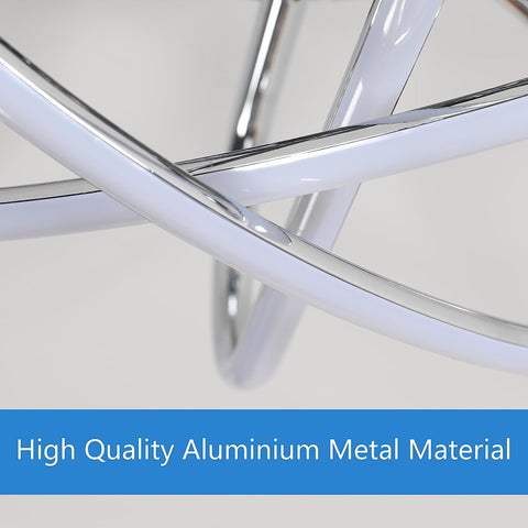 Plafonnier LED Design moderne 6000K Forme de fleur créative Lampe de Plafond Pour salon chambre à coucher salle à manger bureau Blanc