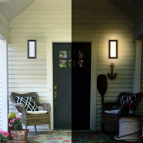 Applique Murale Extérieure LED 18W, Lampe Murale Étanche IP65, Éclairage Moderne Blanc Neutre 4000K pour Cour, Jardin, Terrasse, Couloir, Chemin, Patio, Villa - Luminaire Extérieur