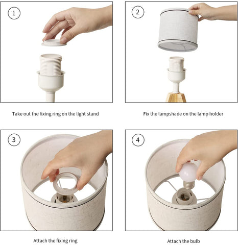 Dessin de détail de la lampe