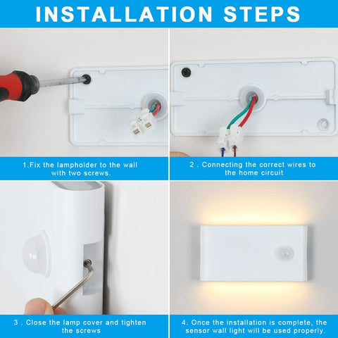 12W Applique Extérieure avec Détecteur de Mouvement, IP65 Blanche Artisanat Mat Design lampe murale Extérieur/Intérieur en Aluminium, Applique Acrylique pour Balcon, Escaliers, Jardin, Garage, 3000K