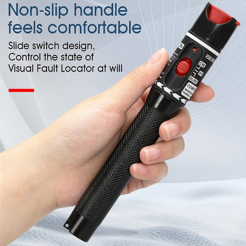 50mW Stylo Optique Fibre Localisateur visuel de défauts Fibre Optique Cable Testeur mètre pour CATV 30-50 km