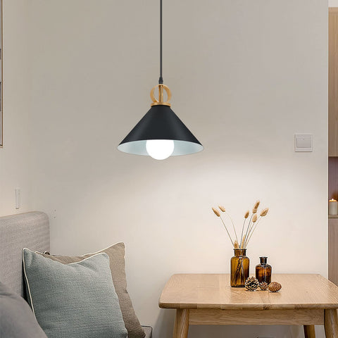 Lustre Industriel, Lampe à Suspension Rétro en Métal Noir E27 Lampe Suspension Industrielle, Lustre LED Moderne Simple Suspension Luminaire Créatif Antique pour Cuisine Salon Chambre