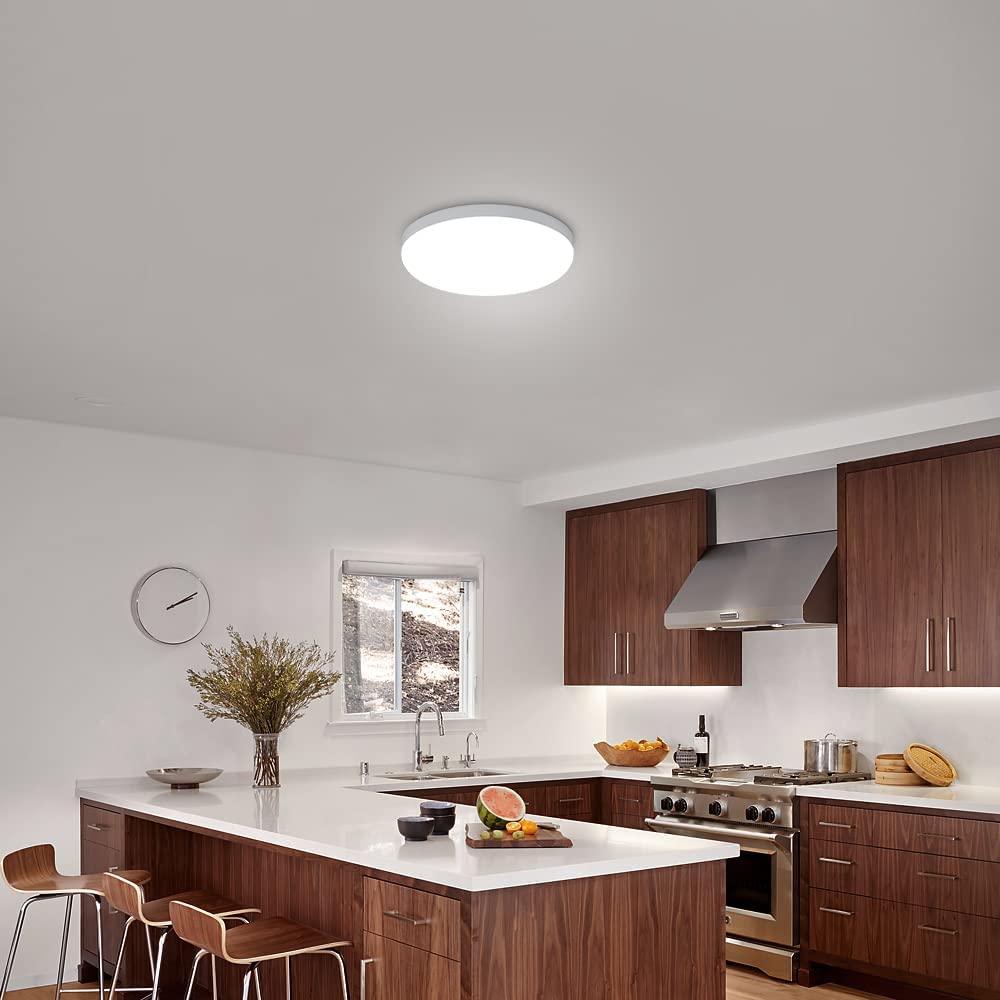 Plafonnier LED Rond, Lampe de Plafond pour Salle de Bain , IP54 Imperméable 6500K Blanc Froid