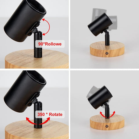 2 pièces Applique Murale Intérieur Bois Vintage Lampe murale Pour chambre à coucher, salon, couloir, entrée E27 Base