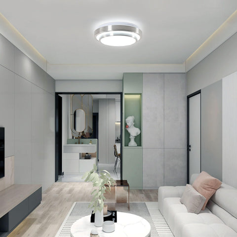 Plafonnier LED moderne Blanc Froid 6000K Rond Lampe de Plafond 28W Pour salon chambre à coucher salle à manger bureau