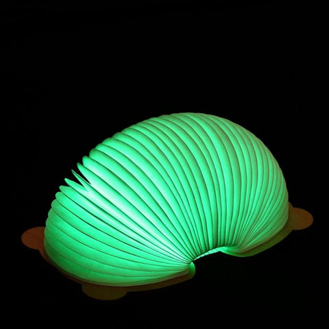 Lampe pliable en forme de livre - Lampe de nuit pour enfant - Lampe portable en papier - 7 couleurs - Chargement USB