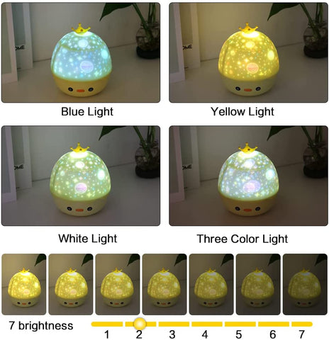 Veilleuse Projecteur Etoile, Rotation 360° Musicale Veilleuse + Minuterie + Télécommande + 6 Films de Projection, Veilleuse Enfant Lampe, pour Halloween, Noël, Fêtes, Cadeau Bebe Fille Garcon