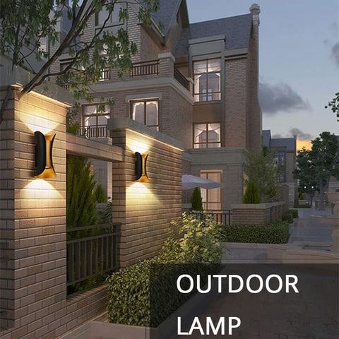 Applique Murale LED 10W Moderne Lampe murale Extérieure Blanc Chaud 3000K