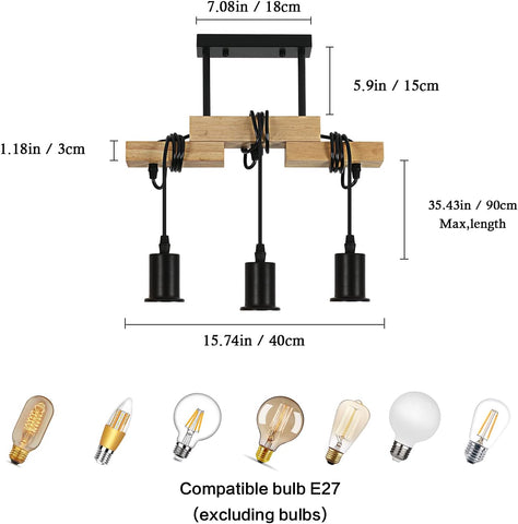 Tableau des tailles de chandeliers