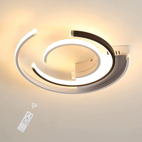 Dimmable Plafonnier LED avec Télécommande 36W Plafonnier LED Moderne 41cm Chambre à Coucher Plafonniers pour Maison Bureau Chambre Salon Cuisine Balcon Couloir, 3000-6000K
