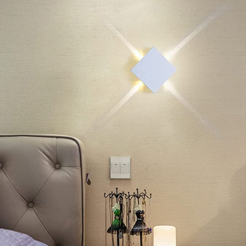 Lampe murale à LED, lampe murale LED SCONCE STAR Cross Star Star Light Star pour le couloir Corridor Blanc chaud, Echance de mur lumière