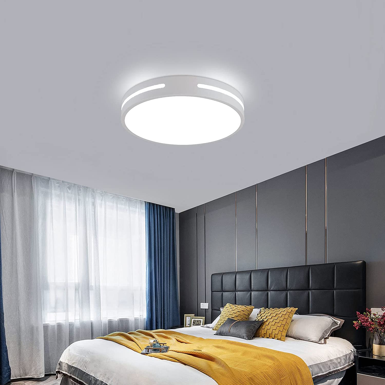 Plafonniers LED, Lampe de plafond Moderne Simple, Diamètre 30 cm Blanc 6500K