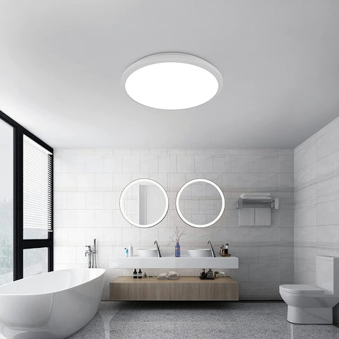 Plafonnier LED Rond, Lampe de Plafond pour Salle de Bain