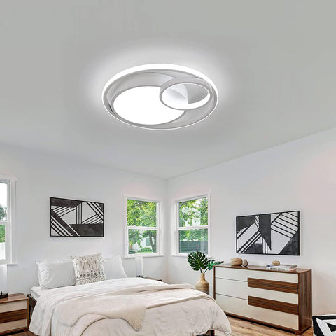 Plafonnier LED, Lampe de plafond 50W 5600lm, Plafonnier LED Moderne pour Chambre Salon Couloir Bureau Salle de Bains Cuisine Lumière Blanc Froid 6000K