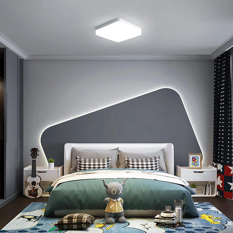 Plafonnier LED Carré, Lampe de Plafond LED, IP44 Plafonnier LED