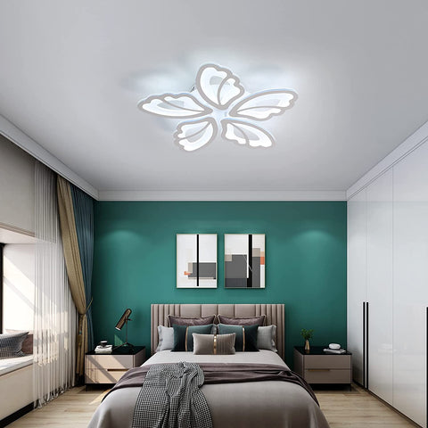Plafonniers à LED, Lampe de Plafond moderne 36W, lumière blanche froide 3500LM 6000K pour salon, chambre et couloir (5 plafonniers en acrylique)
