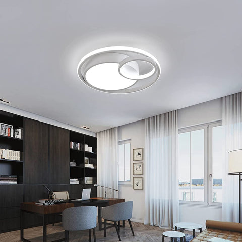 Plafonnier LED, Lampe de plafond 50W 5600lm, Plafonnier LED Moderne pour Chambre Salon Couloir Bureau Salle de Bains Cuisine Lumière Blanc Froid 6000K