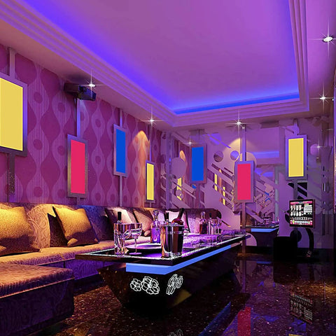 Ruban LED 5M, LED chambre RGB Lumineuse Flexible, Bande LED Lumière LED multicolore avec Télécommande pour Chambre, Cuisine, TV, Fête