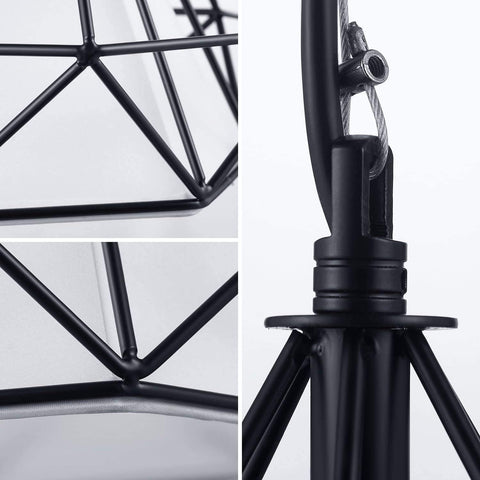 Industriel Suspension Luminaire,Lustre Industriel Vintage en Forme de Diamant,Lampe de Plafond en Métal pour Restaurant Salon, Noir