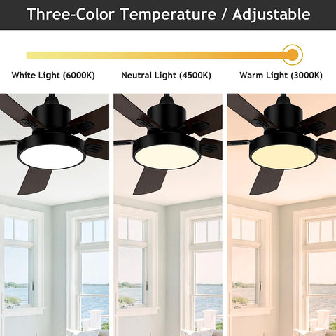 Ventilateur de plafond Dimmable avec Télécommande Moderne Suspension Pour salon chambre à coucher salle à manger bureau