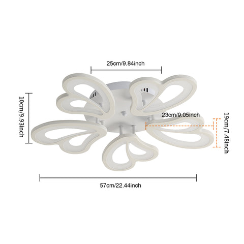 Tableau des tailles de plafonnier