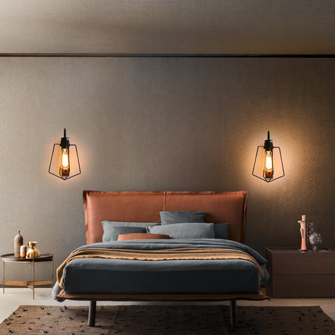 Applique Murale Vintage pour l'intérieur, E27 Applique Murale Industrielle Applique de Couloir pour Bar,Convient pour Les Chambres, Les Restaurants, Les Cafés, Les Couloirs