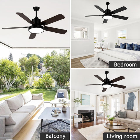 Ventilateur de plafond Dimmable avec Télécommande Moderne Suspension Pour salon chambre à coucher salle à manger bureau