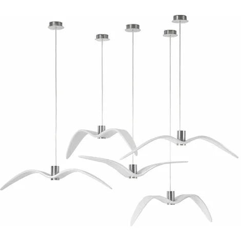 Lustre, Lampe suspendue 3000K lumière chaude conception de mouette lustre décoratif simple moderne Type B Diamètre 32cm