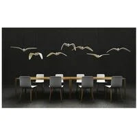 Lustre, Lampe suspendue 3000K lumière chaude conception de mouette lustre décoratif simple moderne Type B Diamètre 32cm