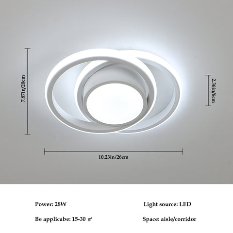Tableau des tailles de plafonnier