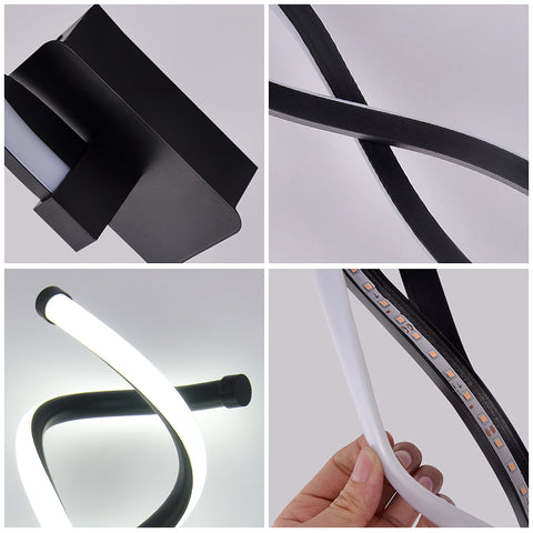 LED Applique Murale, Lampe Murale chevet 13W, Luminaire Mural aluminium pour Chambre Salon Escalier Couloir