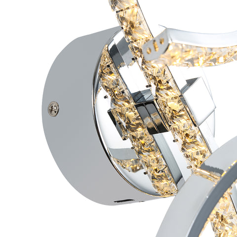 Applique Murale LED 12w Lampe Intérieur Murale Créative Moderne en Métal Lampe de Chevet Couleur Chaude 3000k, éClairage pour Chambre Couloir Salon Escaliers Bureau