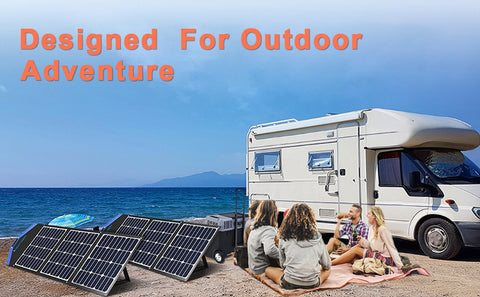 Panneau solaire portatif pour le chargeur solaire pliable de la centrale électrique 20V pour le voyage extérieur de fourgon de camping