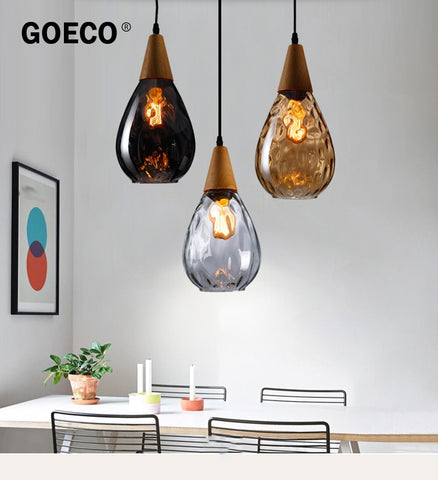 Simple Creative Personnalité Lustre Modèle D'eau Pendentif En Verre Lampe Moderne E27 Suspension Pour Restaurant Bar Salon