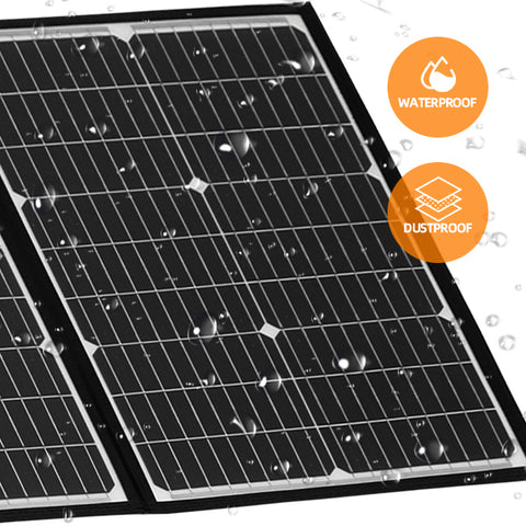 Panneau Solaire Pliable 150W Panneau Solaire Portable pour la Plupart des générateurs solaires, Ordinateurs Portables pour centrales électriques, téléphone Portable, extérieur, Camping