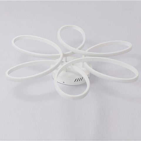 Plafonnier LED Design moderne Forme de fleur créative Lampe de Plafond Pour salon chambre à coucher salle à manger bureau Lumière Blanche Chaude 3000K