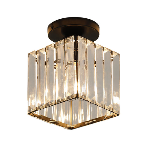 Mini Plafonnier en Cristal, Lustre en Cristal Moderne