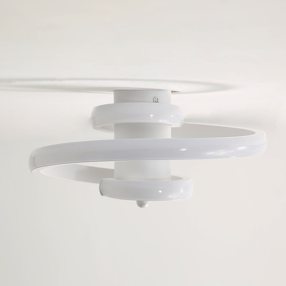 LED Plafonnier Moderne, 22W Simple en Forme de Ruban en Spirale Design Lustre